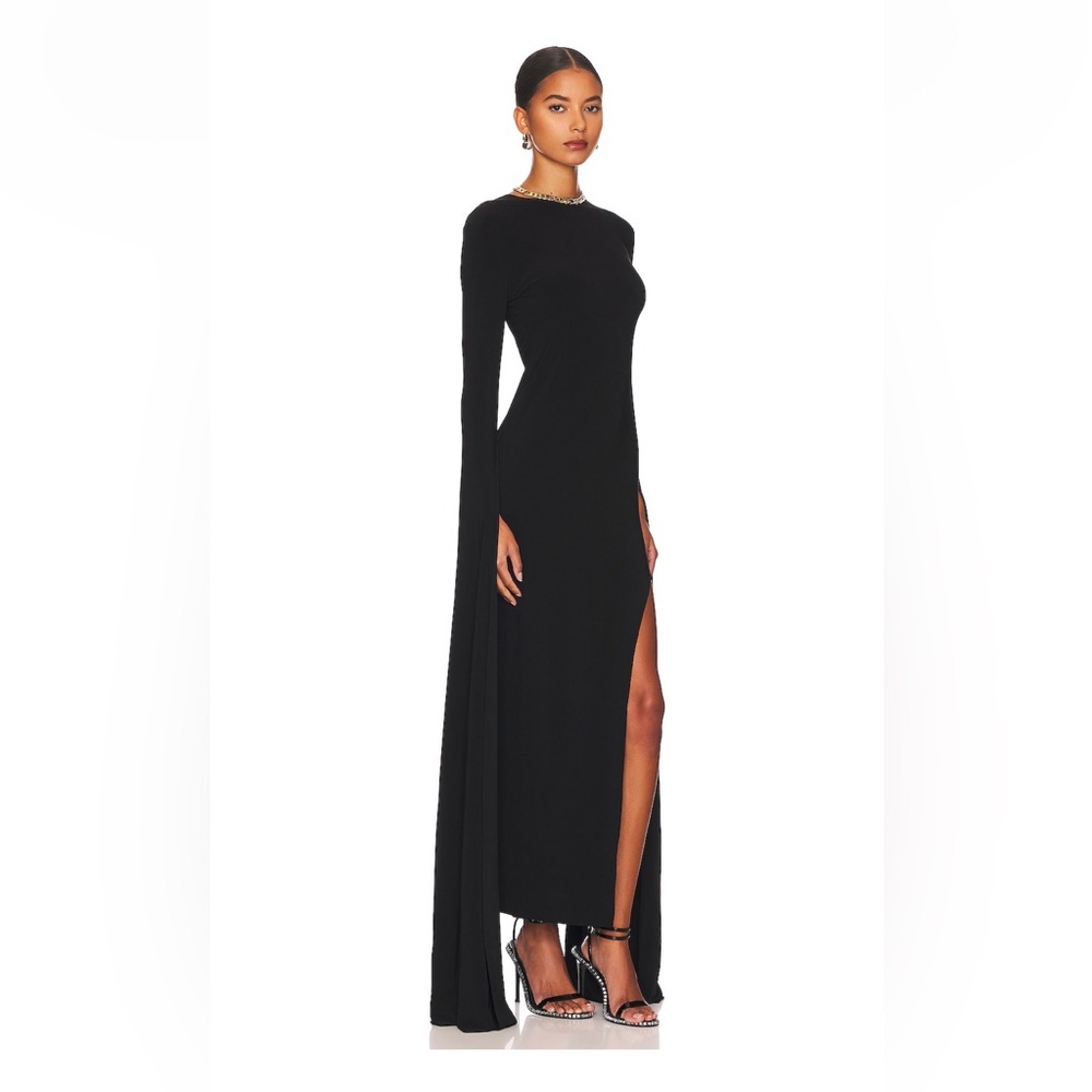 Revolve Norma Kamali Ribbon Sleeve Dress